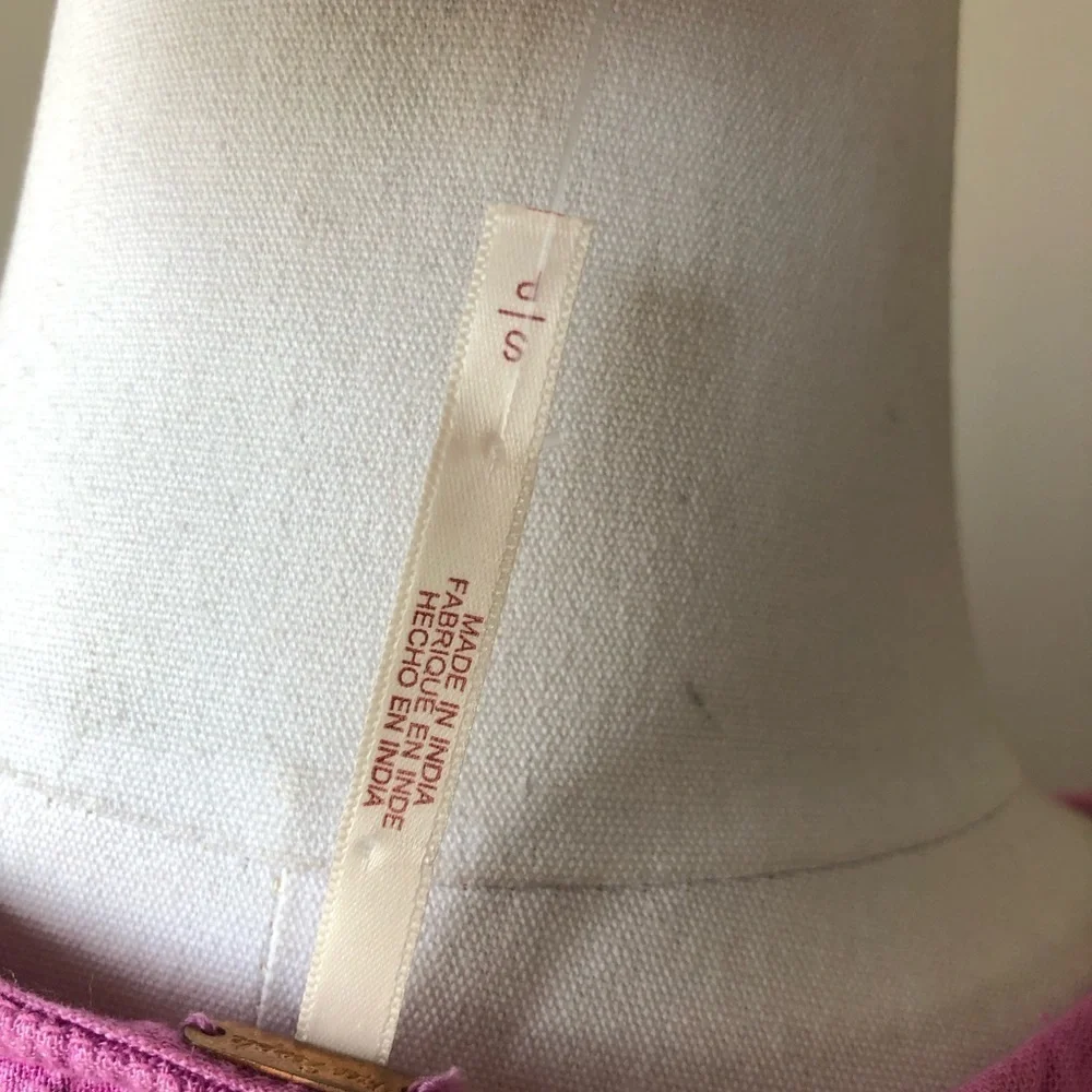 NWT Free People String of Hearts Pink Ruched Maxi Cutout Dress S